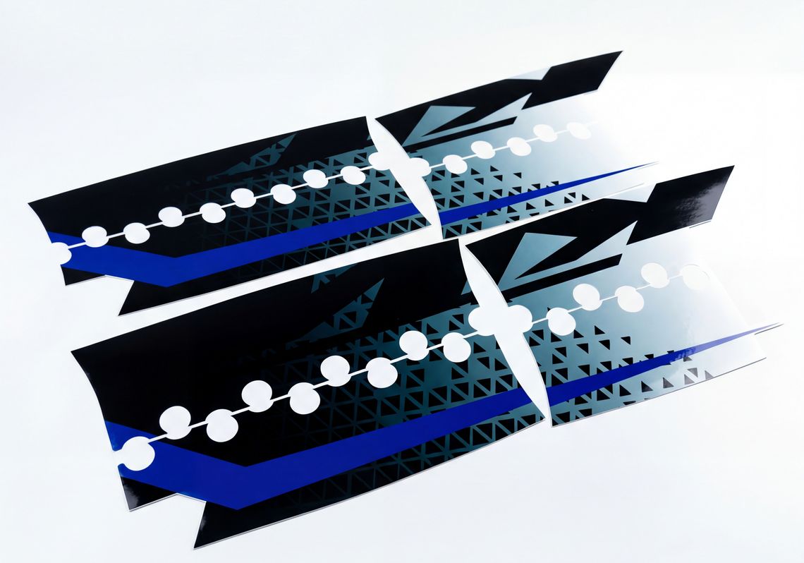 Full Custom Supermoto Wheel Graphics 17"